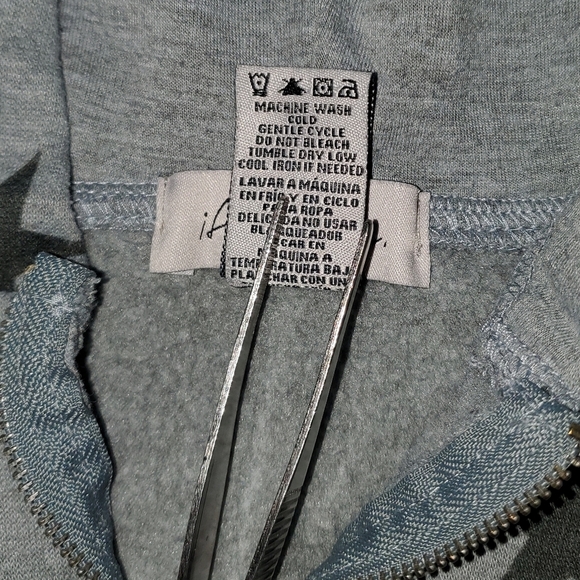 If It Were Me Gray Zip Up Star Hoodie - Picture 5 of 9